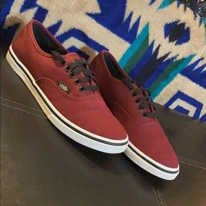 burgundy Vans